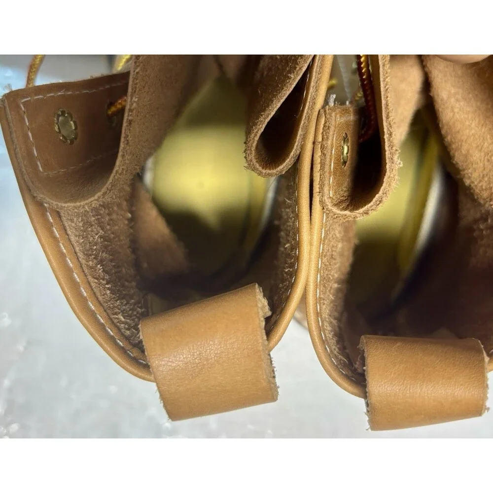 LL Bean Boots Ducks Boots Leather Waterproof Brown Mine Made Vintage Classic.